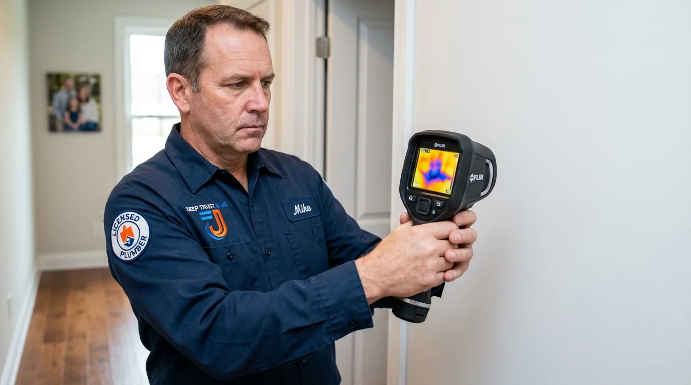 Thermal imaging leak detection by Johns Plumbing LLC in Hayfork